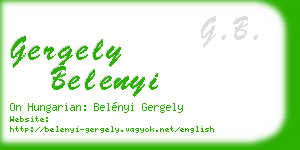 gergely belenyi business card